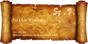 Szita Vivien névjegykártya